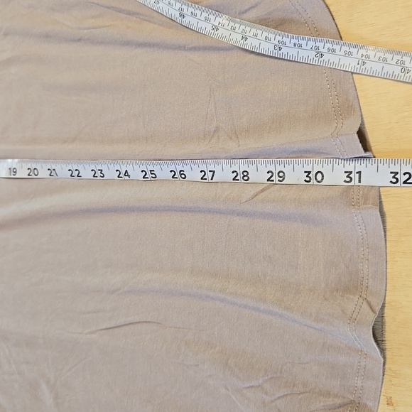 NWT!! Mono B Taupe Muscle Sleeve T-Shirt Size 3X Round Neck Stretch - Picture 7 of 8